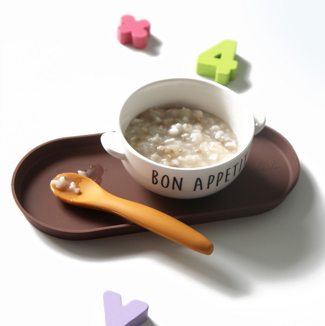 에이드엘 일립스 실리콘 트레이 플러스 2p, 초코브라운