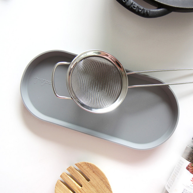 에이드엘 일립스 실리콘 트레이 플러스 2p, 라이트그레이