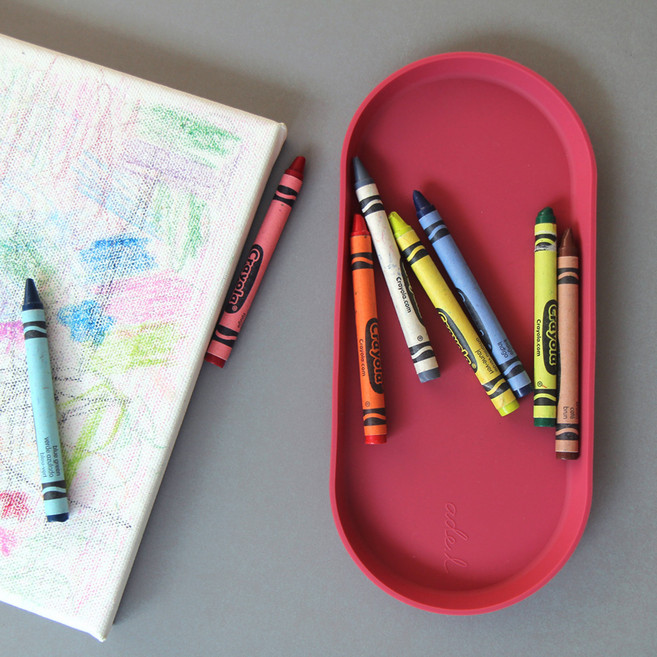 에이드엘 일립스 실리콘 트레이 플러스 2p, 코랄레드, 2개