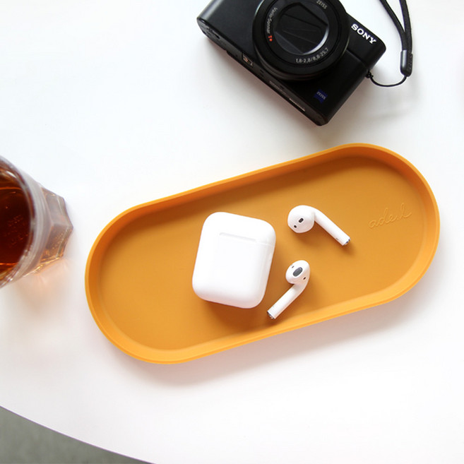 에이드엘 일립스 실리콘 트레이 플러스 2p, 머스타드