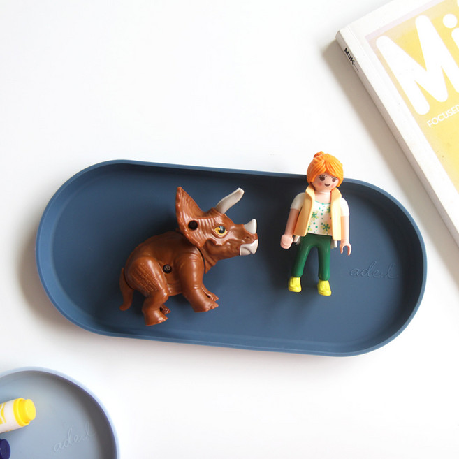 에이드엘 일립스 실리콘 트레이 플러스 2p, 터키블루