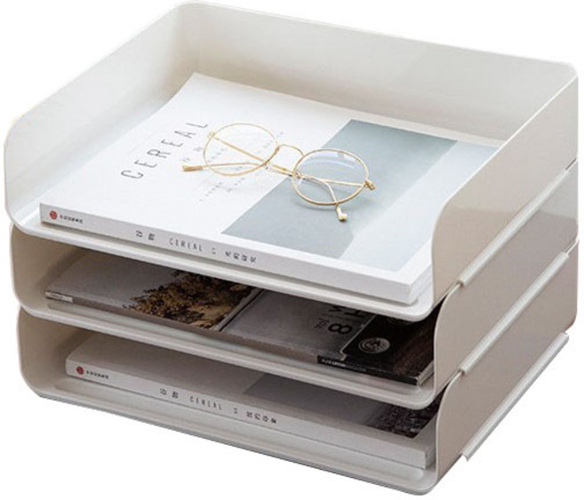 모모튜브 데스크 파일 캐비닛 3p, 화이트