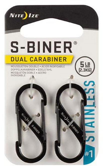 나이트아이즈 S 비너 1 2p, 블랙, 1개