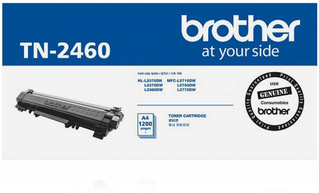 brother 兄弟牌 碳粉匣 TN-2460, 混合色, 1個