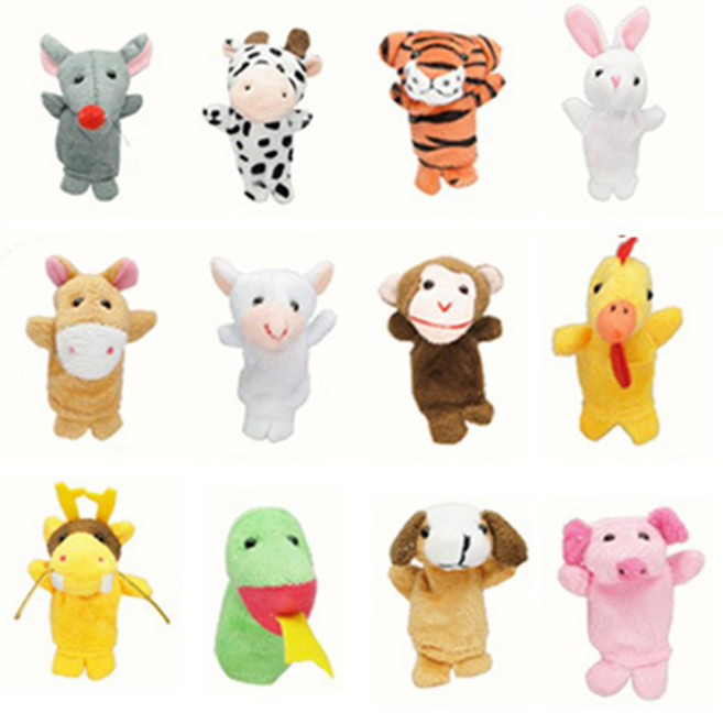 치프몰 역할 놀이 손가락 인형 12종, 혼합색상, 1세트