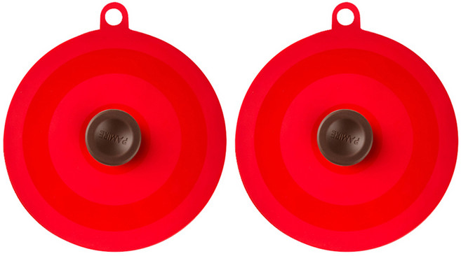 파미레 국내 제조 피아 실리콘 다용도 그릇덮개, 레드, 2개