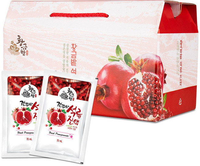 황금밭 건강한 석류진액, 30개, 70ml