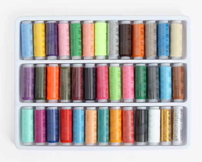 해피베어스 소형 봉제실 39컬러 세트, 혼합색상, 1개