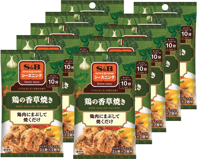 에스앤비 치킨구이용 시즈닝, 20g, 10개