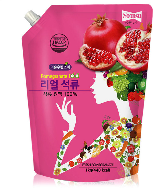 더순수렛츠미 리얼 석류 원액 100%, 1kg, 1개