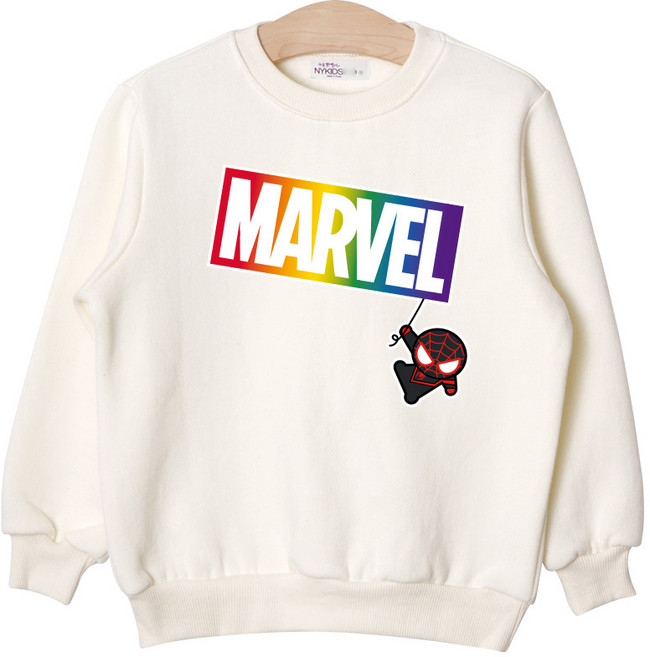 뉴욕꼬맹이 아동용 마블 기모 맨투맨 P095