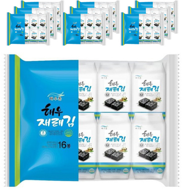 해우촌 해우 재래김 도시락, 4g, 160개