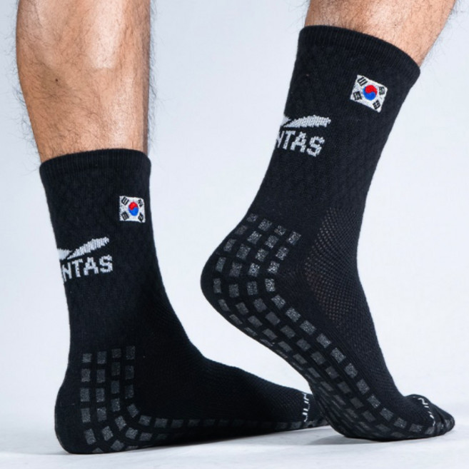 준타스 논슬립 슈퍼레이티보 코리아 에디션 VER2 하프삭스, 블랙, 1개