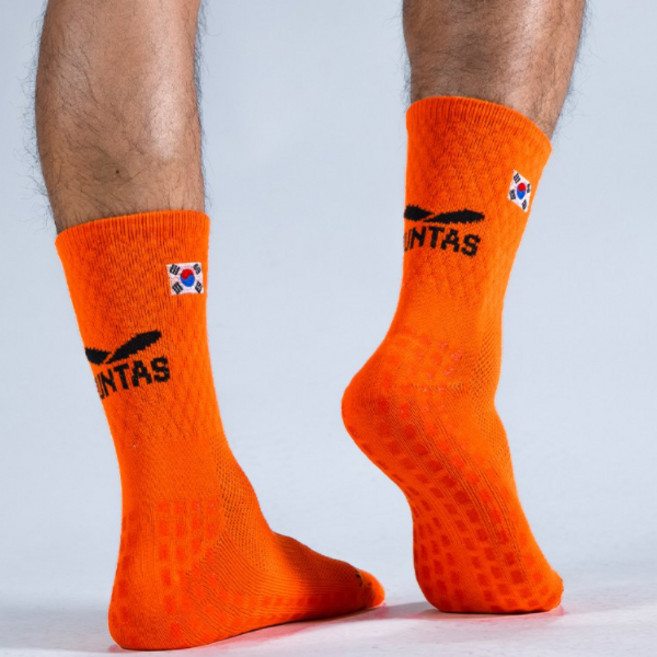 준타스 논슬립 슈퍼레이티보 코리아 에디션 VER2 하프삭스, 오렌지, 1개