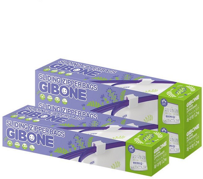 기본에 프레시키퍼 슬라이딩지퍼백, 특대(XL), 12개입, 3개