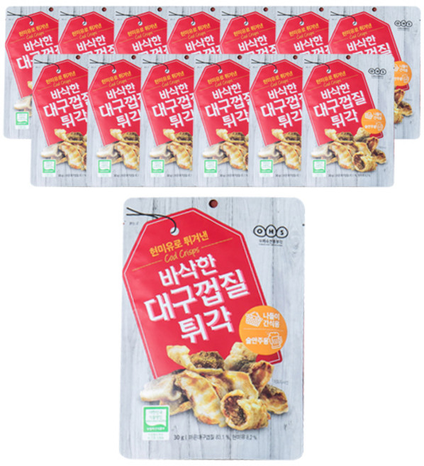 오희숙전통부각 바삭한 대구껍질튀각, 15개, 30g