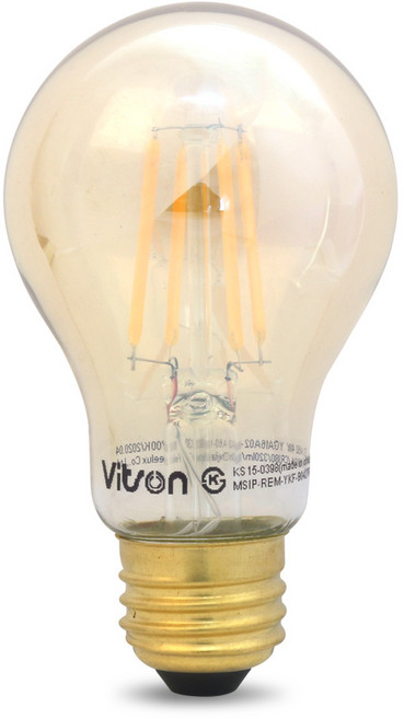 비츠온 LED 에디슨 전구 A60 4W, 전구색, 1개