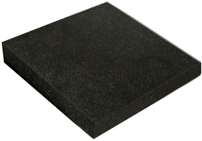 일반 스펀지 100 x 200 x 1 cm, 블랙, 1개