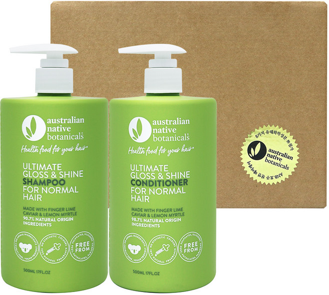 ANB 그린 자연성붕 샴푸 컨디셔너 선물세트 일반모발용, 1세트