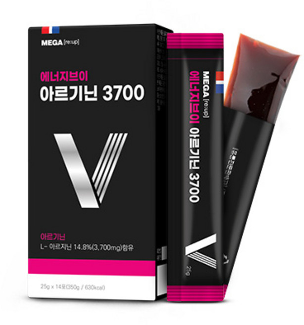 메가리업 에너지브이 아르기닌 3700, 25g, 14개