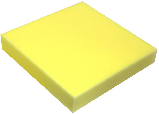 고탄성 스폰지 120 x 240 x 1 cm SRH-30, 하드 옐로우, 1개