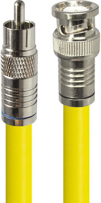 HDtop 韓國製 RCA TO BNC 5C 同軸電纜 黃色, HT-ZYCB150 (15m)