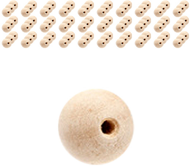 aser PACIFIC 擴香木珠 100入, 混合色, 100個