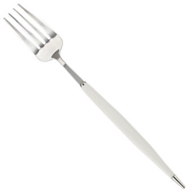 새드리 몽블랑 큐티 디저트 포크 18.5cm, 화이트, 1개