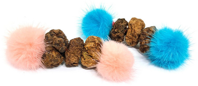 힐링타임 고양이 마따따비 밍크볼 장난감 NH-0294, 랜덤발송, 3개