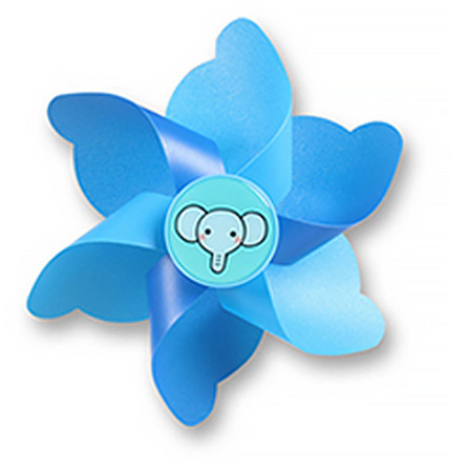 파파스토이 킥보드 악세사리 바람개비, 블루, 1개