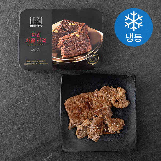 바를정육 미국산 한입 채끝 산적 (냉동), 400g, 1개