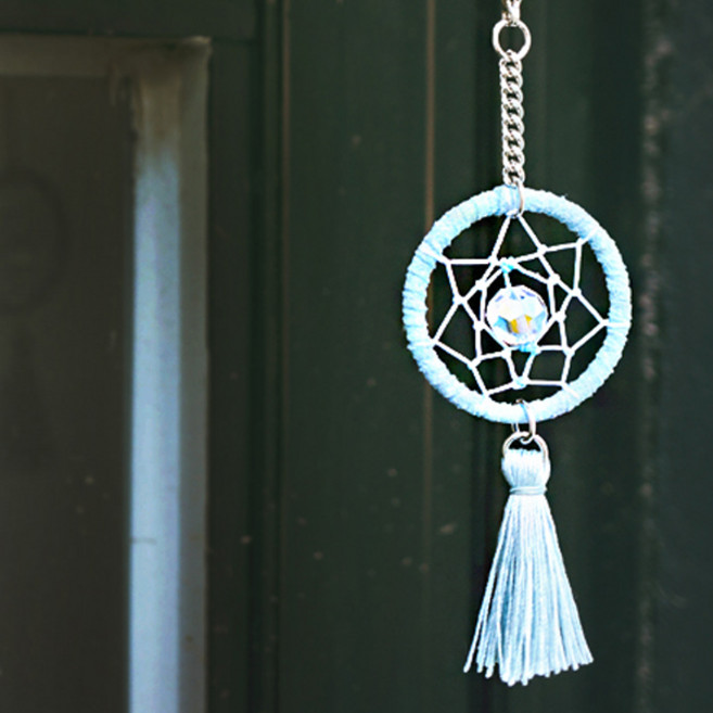 팅클유 미니 드림캐쳐 키링 만들기 재료 세트, 하늘