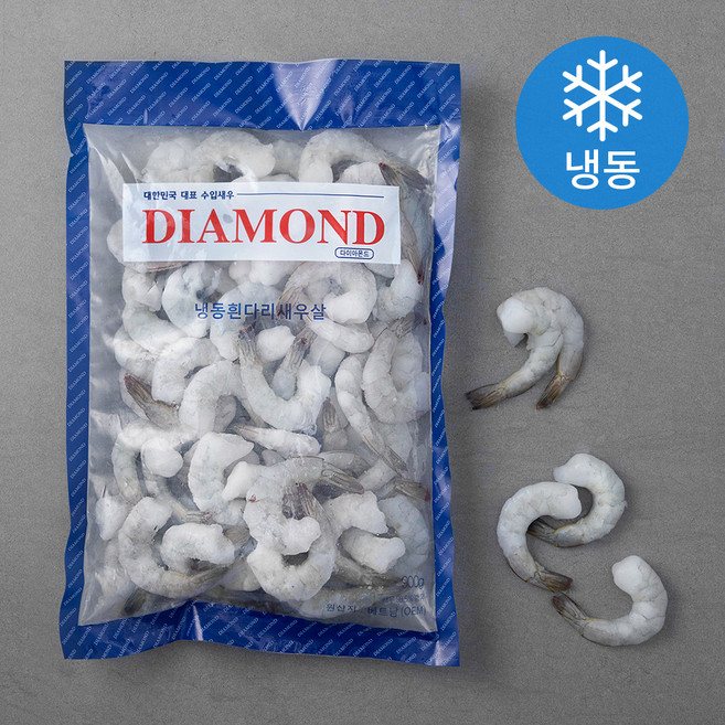 DIAMOND 흰다리 새우살 50~59마리 (냉동), 900g(26/30), 1팩