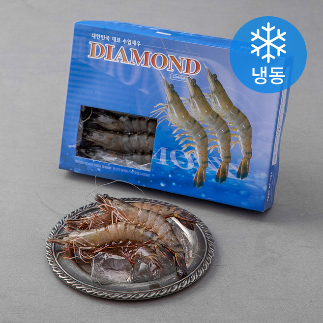 DIAMOND 홍다리 얼룩새우 20마리 (냉동), 500g, 1팩