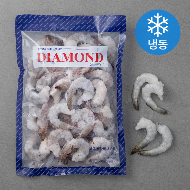 DIAMOND 흰다리 새우살 30~39마리 (냉동), 900g(16/20), 1팩
