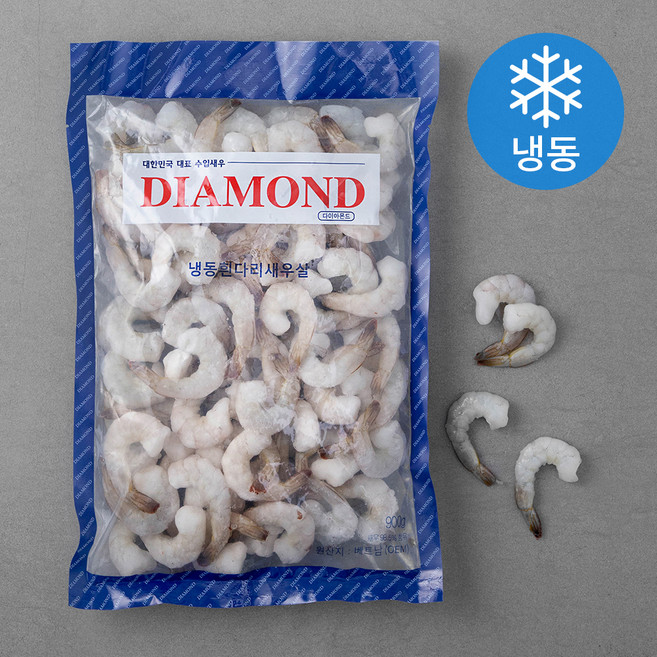 DIAMOND 흰다리 새우살 80~99마리 (냉동), 900g(41/50), 1팩