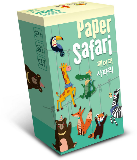 만두게임즈 페이퍼 사파리 보드게임, 혼합색상, 1개