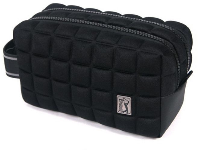 PGA투어 네오프렌 엠보 골프 파우치, 블랙, 1개