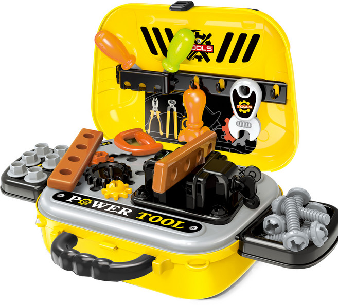 XIONGCHENG TOOLS 2 in 1 디럭스 파워 가방 공구놀이, 혼합색상, 1개