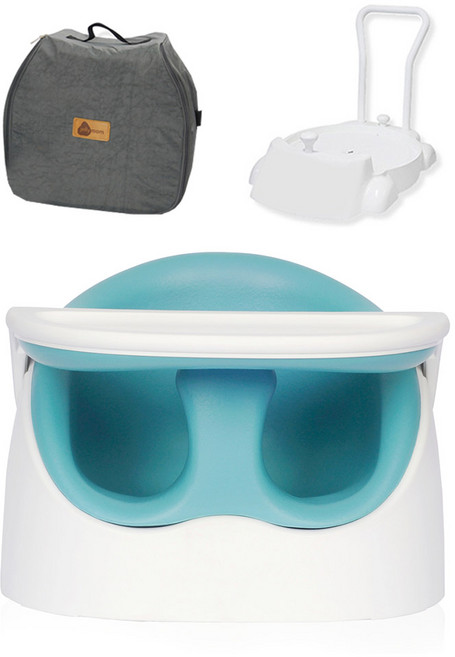 젤리맘 와이즈체어 A클래스 변신 아기의자 + 가방 + 카트, 터키블루(와이즈체어), 그레이(가방), 화이트(카트 + 리드줄), 1개