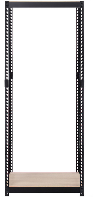 스피드랙 V2 2단 선반 700 x 500 x 2100 mm, 블랙(앵글)