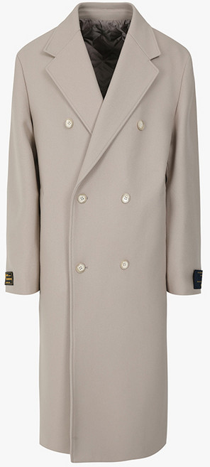 지오송지오 남성용 MTR 캐시미어 세미오버핏 더블 코트 ZVW21769LE