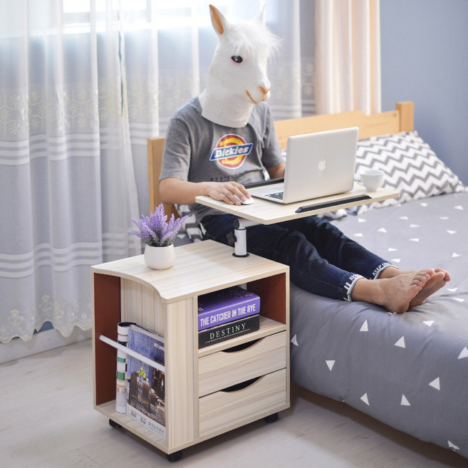 가팡 원목 이동식 컴퓨터 보조 책상, 01번