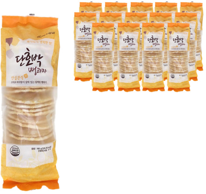 마시뜨레 단호박 뻥과자, 100g, 15개