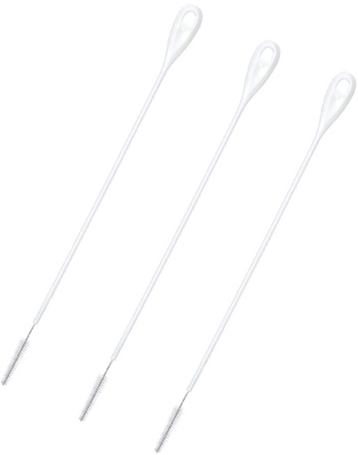 마메이타 부드럽고 촘촘한 빨대 세척 솔 KB-821, 혼합색상, 3개