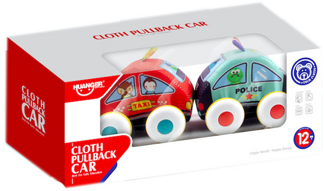 소프트 헝겊 풀백 경찰차 택시 세트 huanhe0239, 혼합색상, 1개