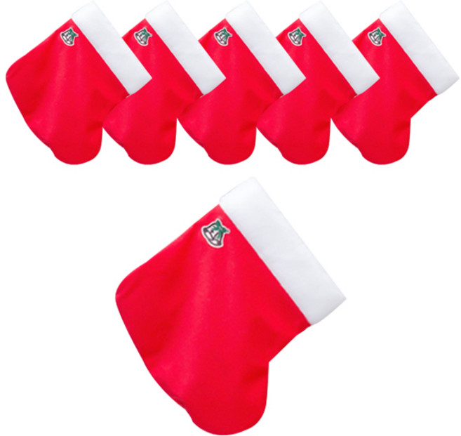 산타양말 대, 혼합색상, 6개