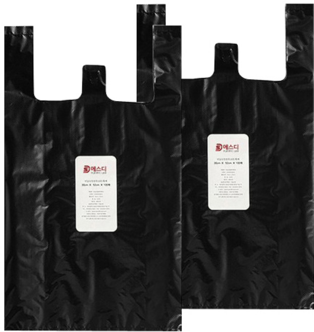 에스디 A급마트용봉투 흑색, 4L, 200개