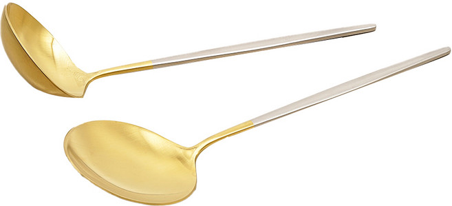 테이블아트 아벨라 미니국자 + 서빙스푼 세트, 무광투톤, 1개