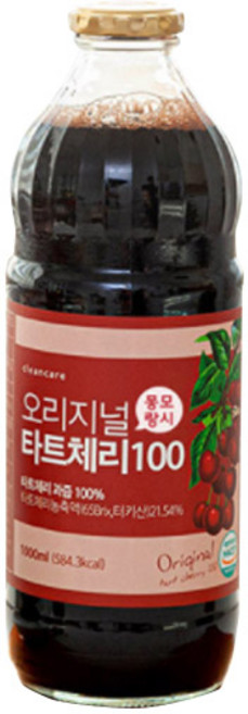 클린케어 오리지널 몽모랑시 타트체리 100 주스, 1개, 1L